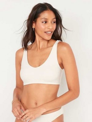 Old Navy V-Neck Terry Swim Top Badeanzüge Damen Creme De La Creme | 7016IYVNJ