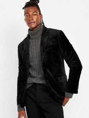 Old Navy Velvet Blazer Mäntel Herren Blackjack | 7210RFOSK