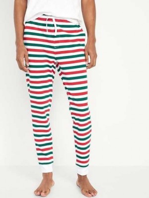Old Navy Waffle-Knit Jogger Pajama Pants Pyjama Herren Seasonal Stripes | 0519EJDXC