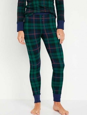 Old Navy Waffle-Knit Pajama Leggings Pyjama Damen Schwarz | 3148BOLDG