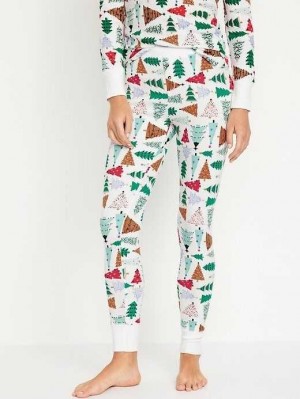 Old Navy Waffle-Knit Pajama Leggings Pyjama Damen O Christmas Tree | 1720MZNWY