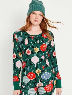 Old Navy Waffle-Knit Pajama Top Pyjama Damen Tinsel Town | 4197RWCSG
