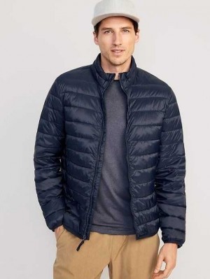 Old Navy Wasser-Resistant Narrow-Channel Puffer Jacket Mäntel Herren Navy | 0215OPWZG