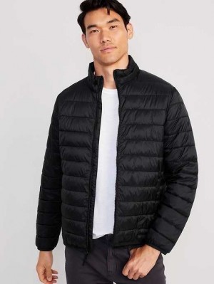 Old Navy Wasser-Resistant Narrow-Channel Puffer Jacket Mäntel Herren Schwarz | 1706XBYFI
