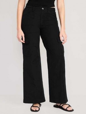 Old Navy Weite-Leg Cargo Pants Hose Damen Blackjack | 4203YHXKS