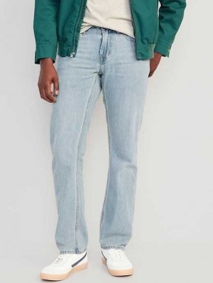 Old Navy Wow Gerade Non-Stretch Jeans Jeans Herren Hellwaschen | 8497RLMQF