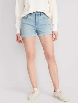 Old Navy Wow Jean Shorts Kurze Hose Damen Hellwaschen | 4308FECOJ