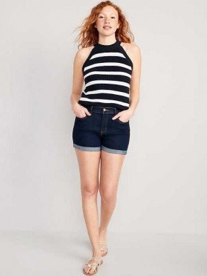 Old Navy Wow Jean Shorts Unterteile Damen Dunkelwaschen | 9370EWYUL