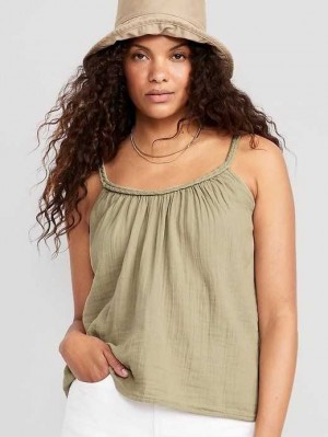 Old Navy Ärmellose Braided-Riemen Top Oberteile Damen Mehrfarbig | 8643MJIRW