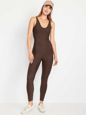 Old Navy Ärmellose PowerSoft 7/8 Bodysuit Sportbekleidung Damen Topsoil | 7013CTQDW