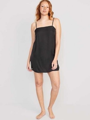 Old Navy Ärmellose Satin Pajama Kleider Pyjama Damen Panther | 2964TEFWO