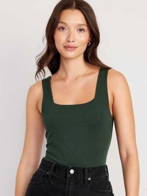 Old Navy Ärmellose Square-Neck Bodysuit Oberteile Damen Dunkel | 4531LCOSI